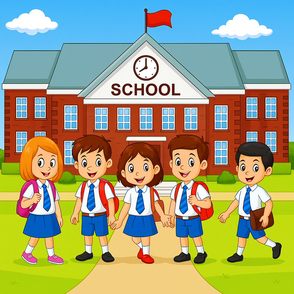 Caring teachers in class